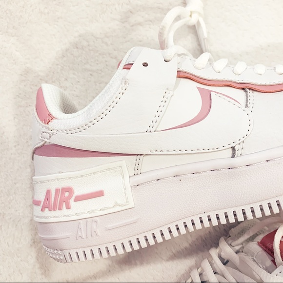 Nike Women Air Force 1 Shadow White Magic Flamingo - Picture 2 of 8